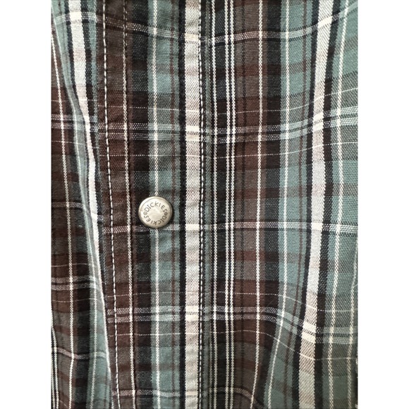 Dickies Long Sleeve Plaid Pearl Snap Western Style Shirt Size 2XL - Picture 3 of 8